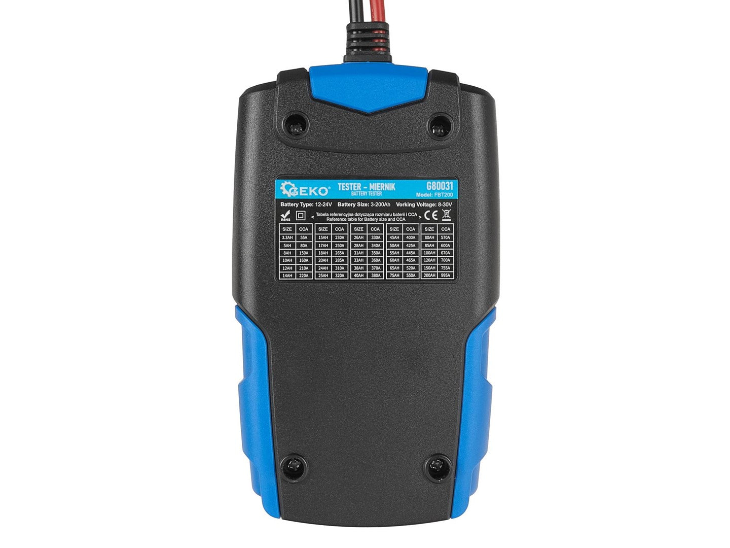 Lcd akkumulátorteszter 12/24V 3ah-200Ah