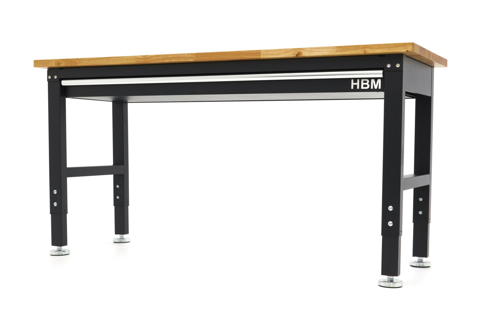 Állítható magasságú munkapad fa munkalappal 152cm HBM MACHINES
