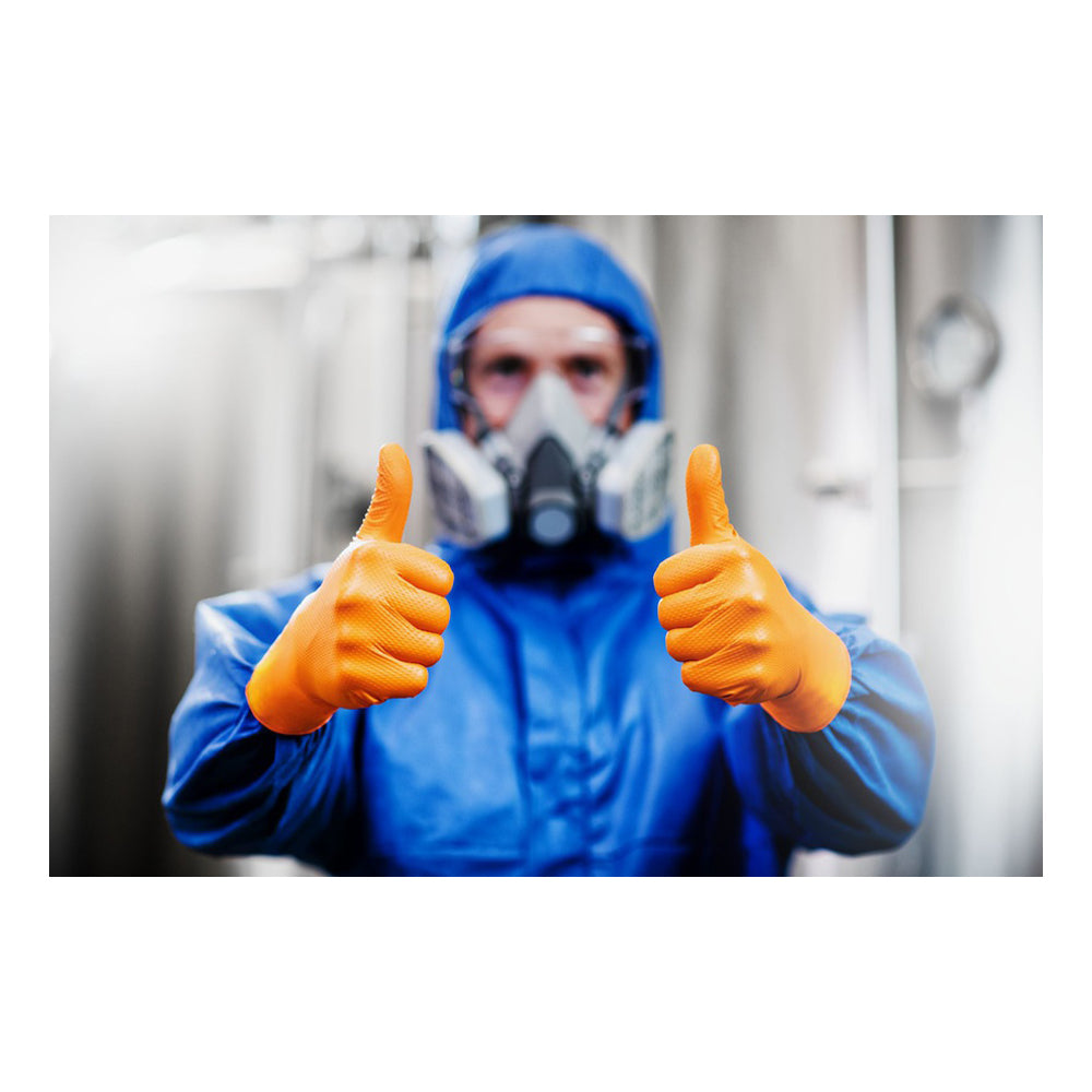 NITRIL KESZTŰ GUMIKESZTYŰ MERCATOR GOGRIP MECHANIKUSOKNAK M MÉRET 50 DB NARANCSSÁRGA