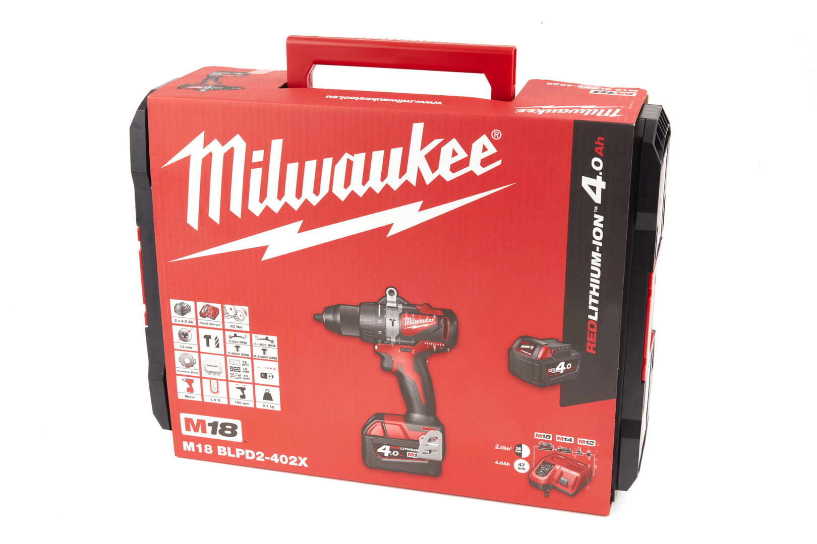 FÚRÓ - CSAVAROZÓ 2 AKKUMULÁTORRAL 82NM 18V 4.0AH MILWAUKEE