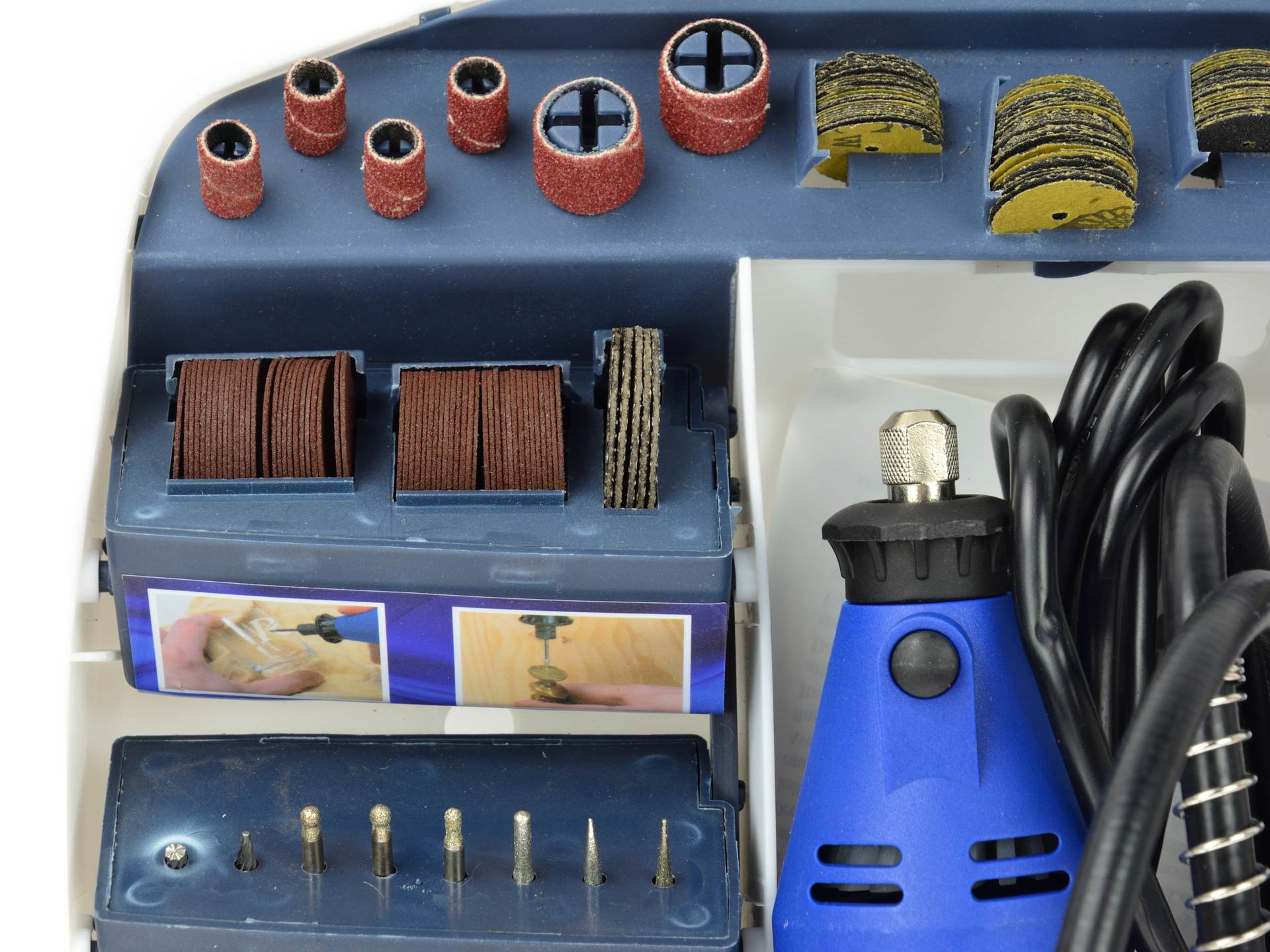 MINI KÉZI CSISZOLÓ KÉSZLET 300 DB