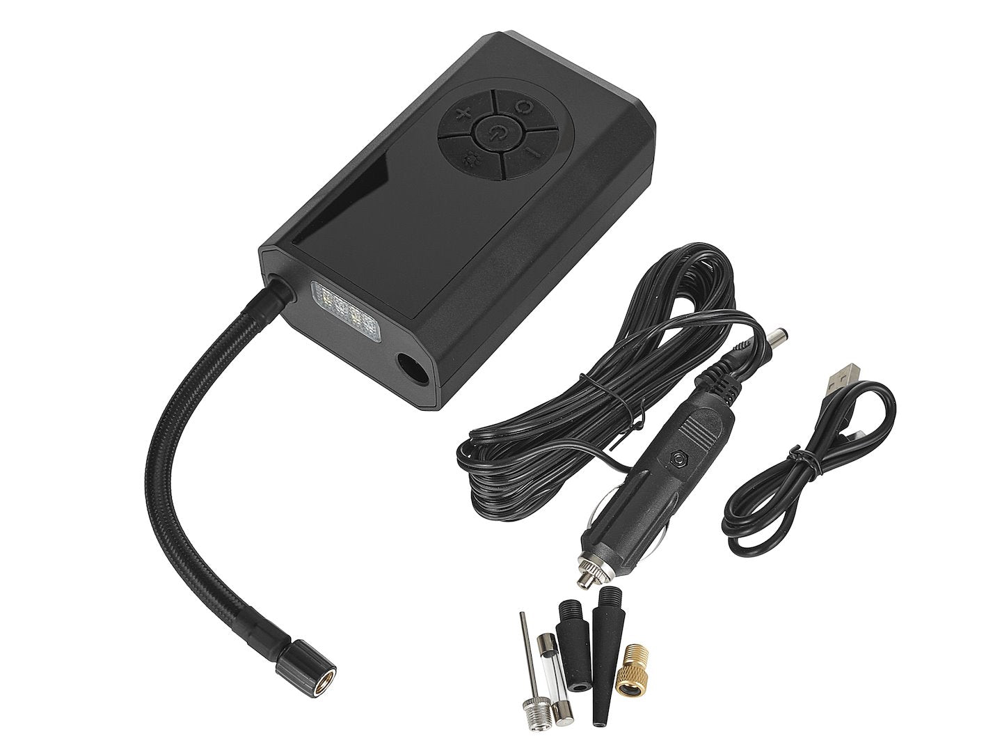 Mini hordozható kompresszor 4000mah 84w akkumulátorral és tartozékokkal GEKO