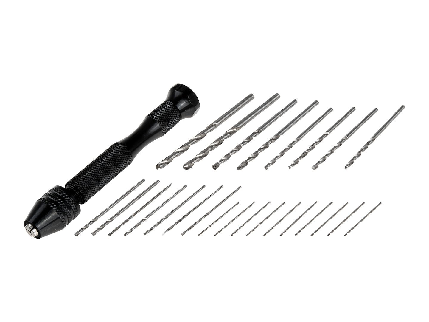 Mini kézi fúró hss fúrószár készlettel 25 db