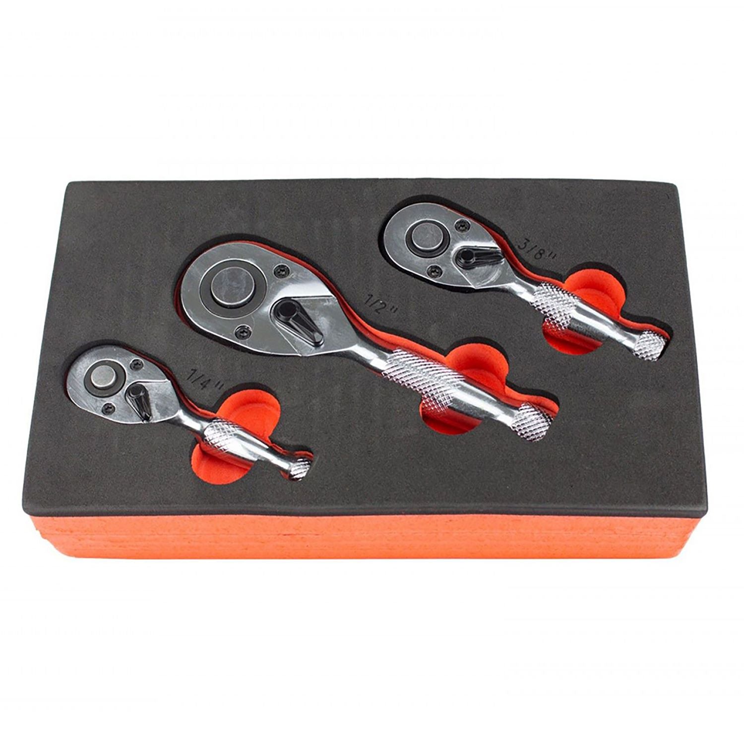Mini racsnis adapter készlet szük helyekhez 1/4" 3/8” 1/2"