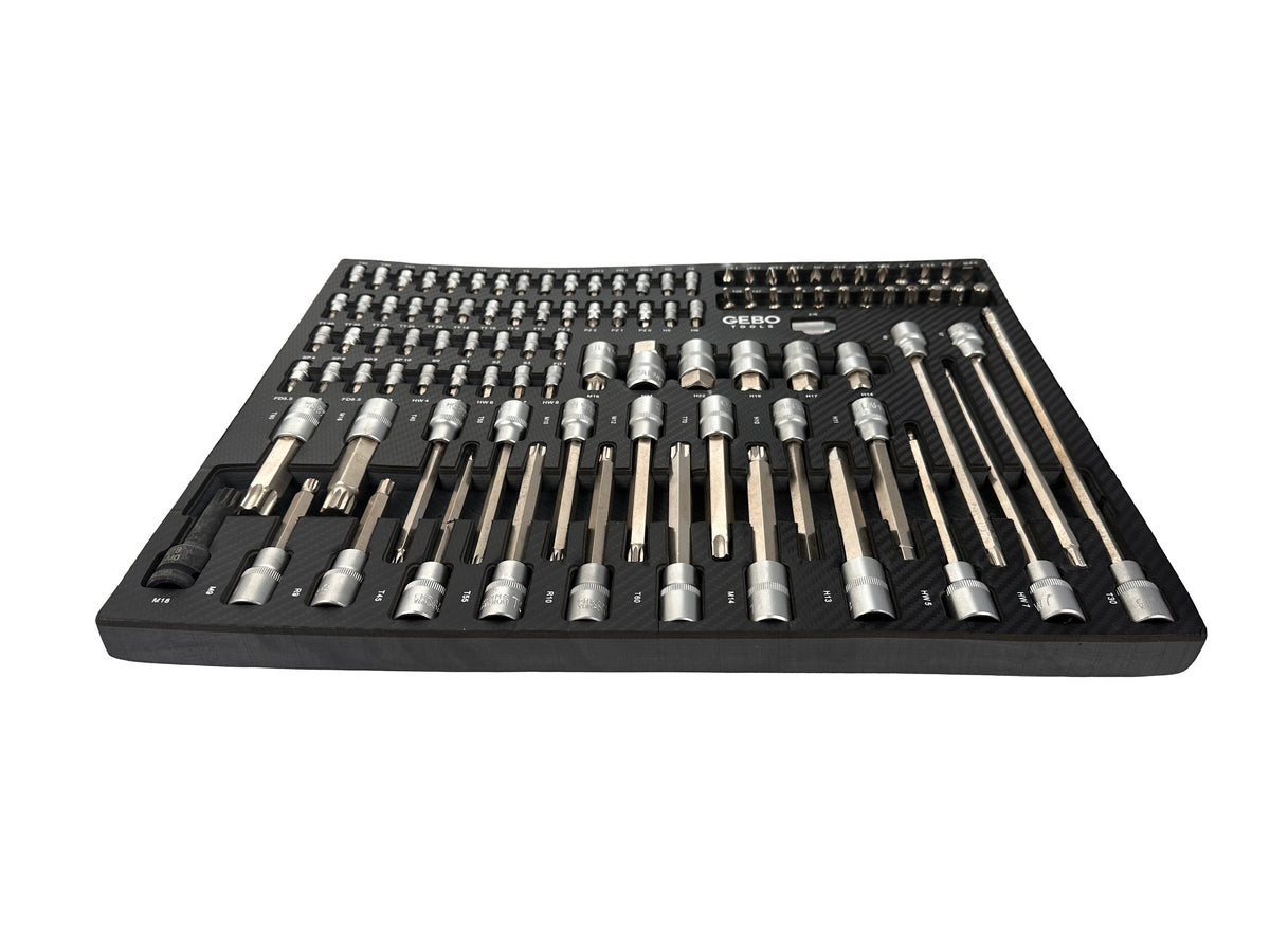 Szerszámos szekrény – szerszámos kocsi bit készlet modul 101 db GEBO TOOLS