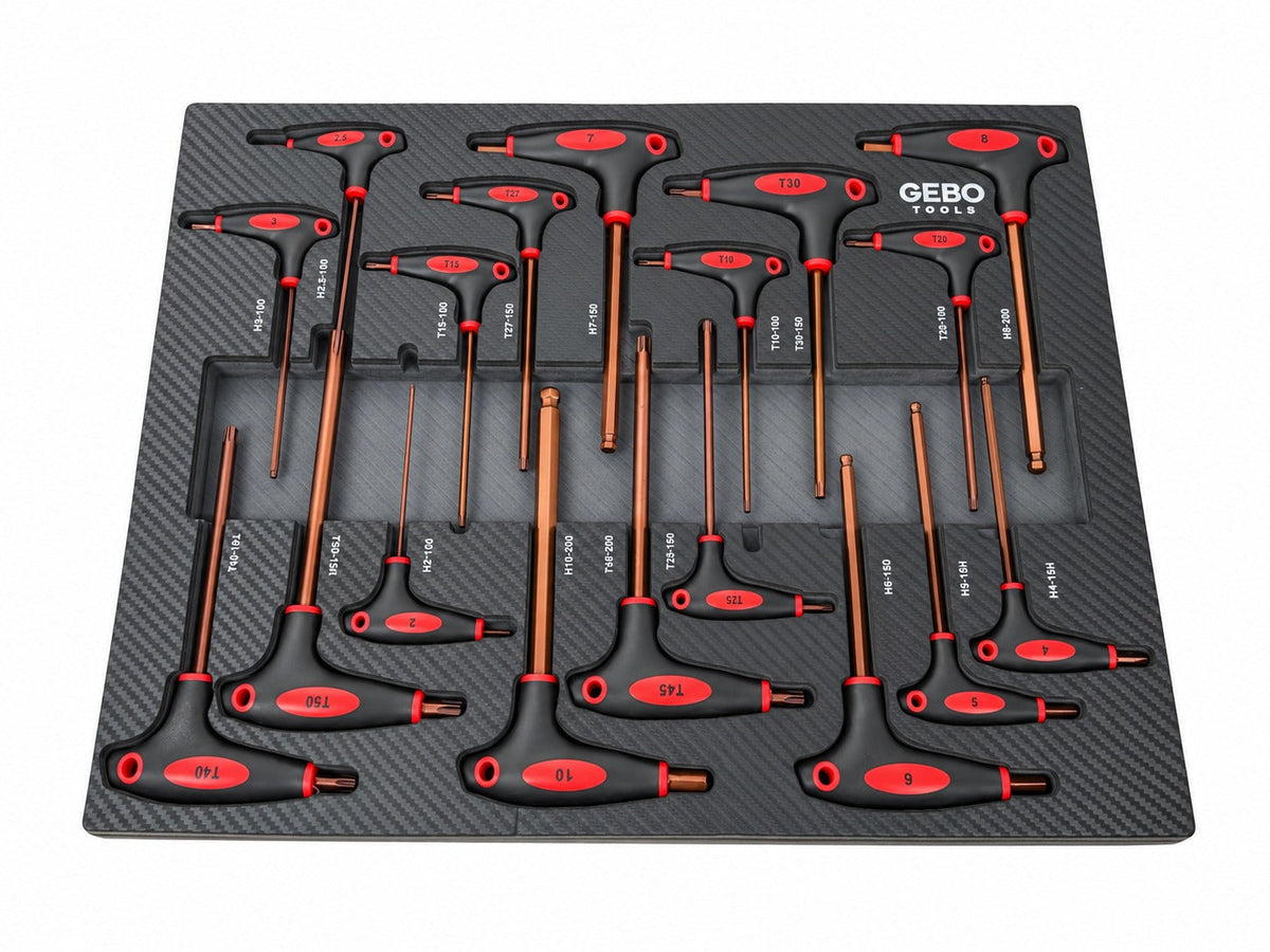 Torx imbus szekrény modul t fogantyúval 18 db GEBO TOOLS
