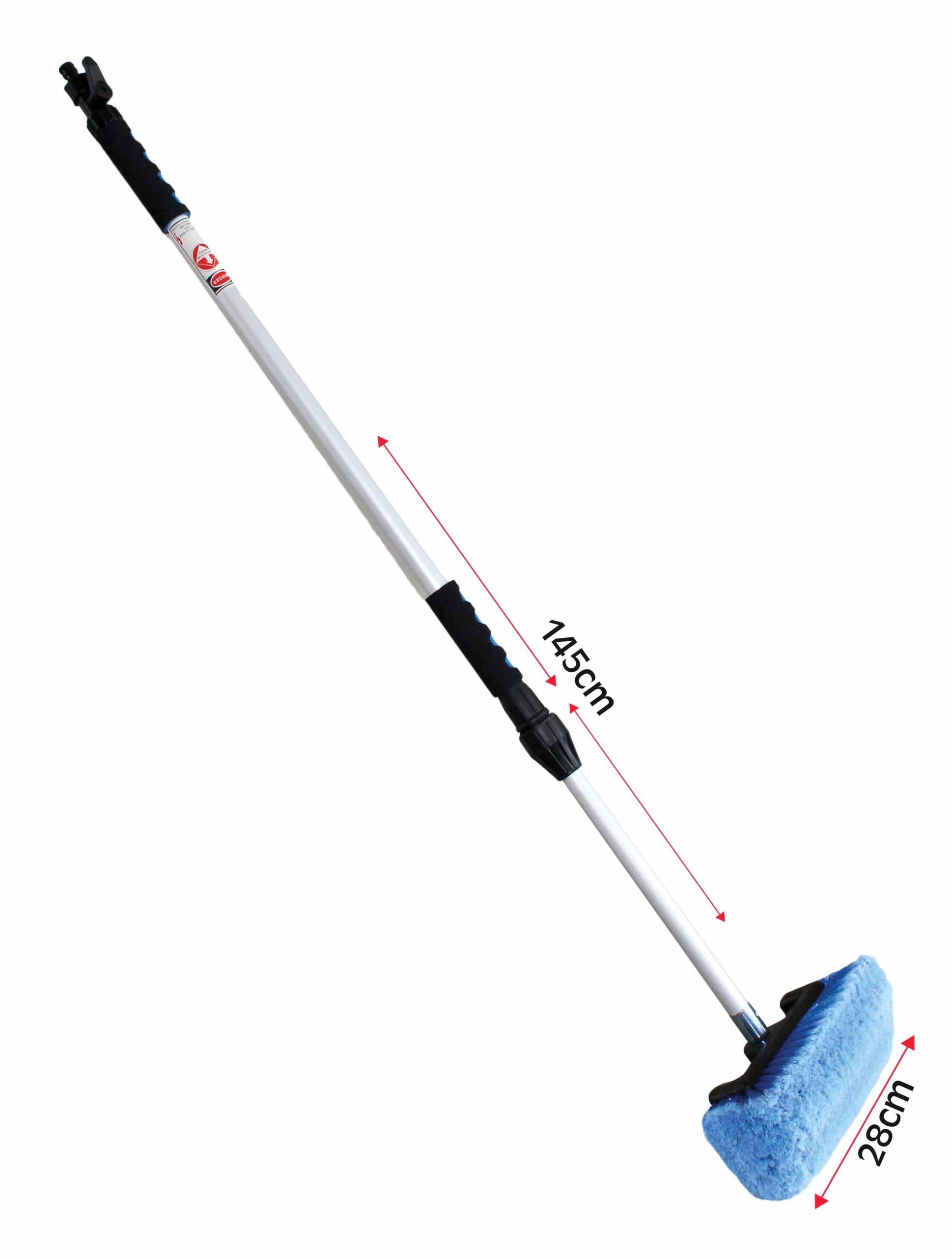 Mosókefe teleszkópos nyéllel tömlőcsatlakozással 950-1565 mm