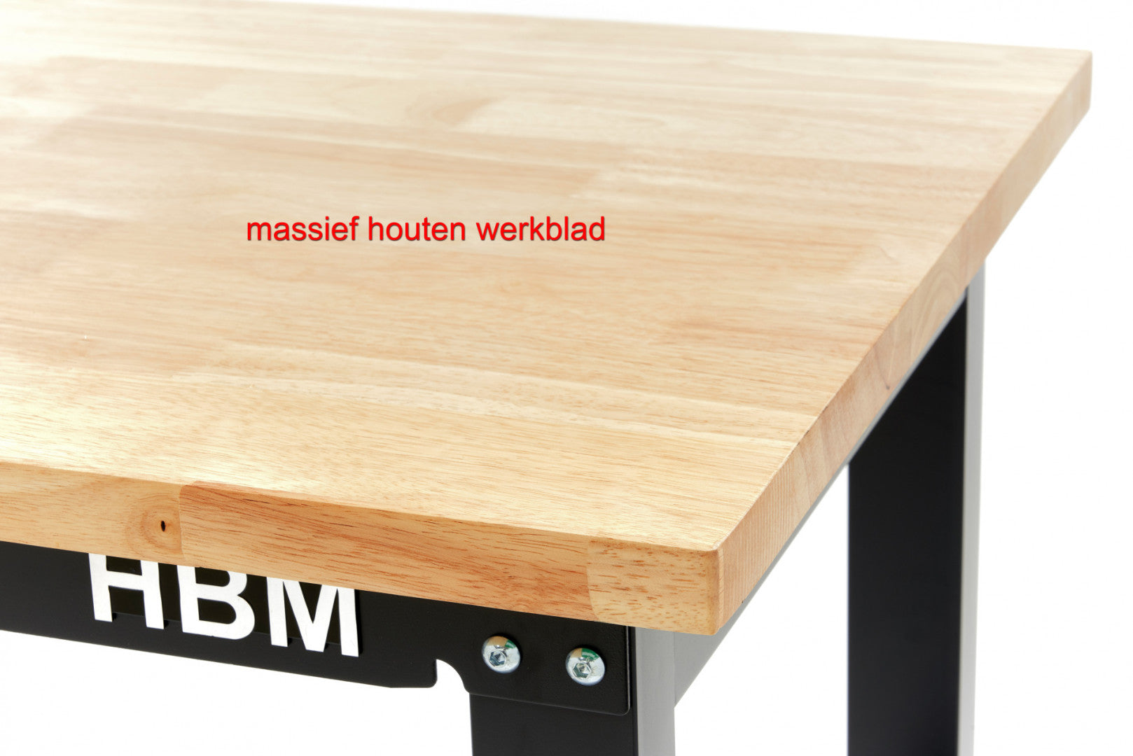 Munkapad - munkaasztal állítható magassággal tömör fa munkalappal 182 cm HBM