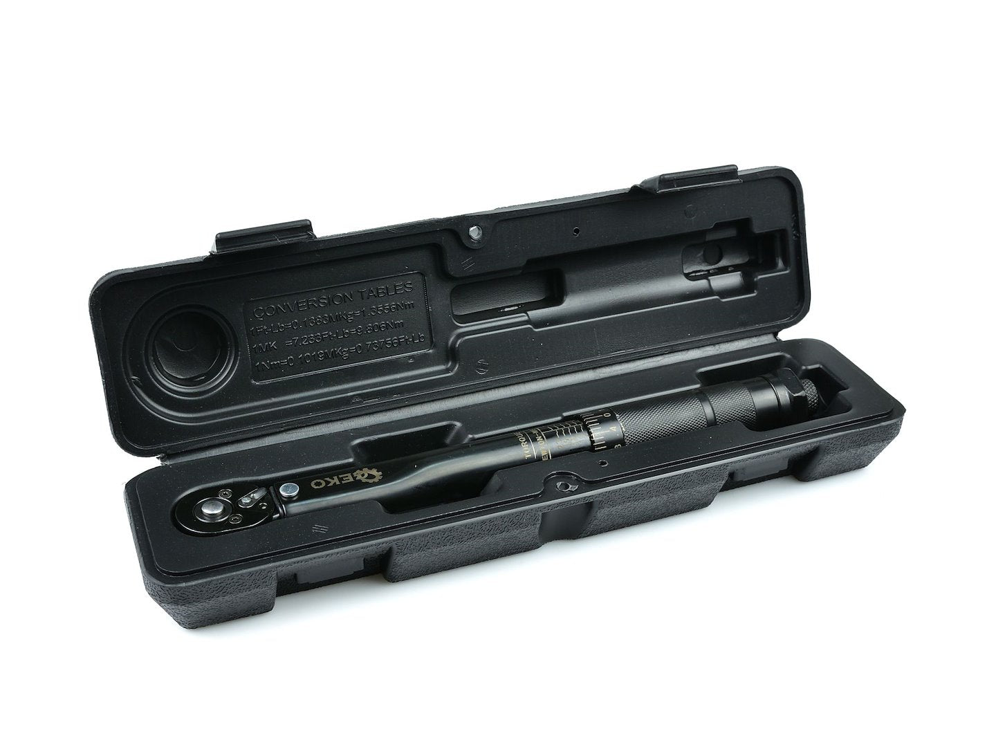 Nyomatékkulcs 1/4" 5–25 NM fekete GEKO