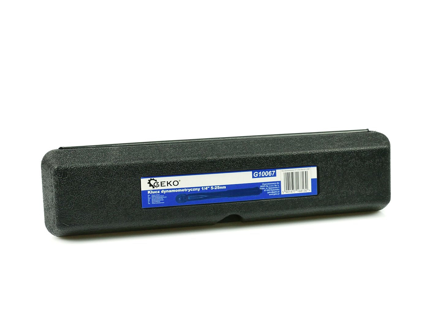 Nyomatékkulcs 1/4" 5–25 NM fekete GEKO