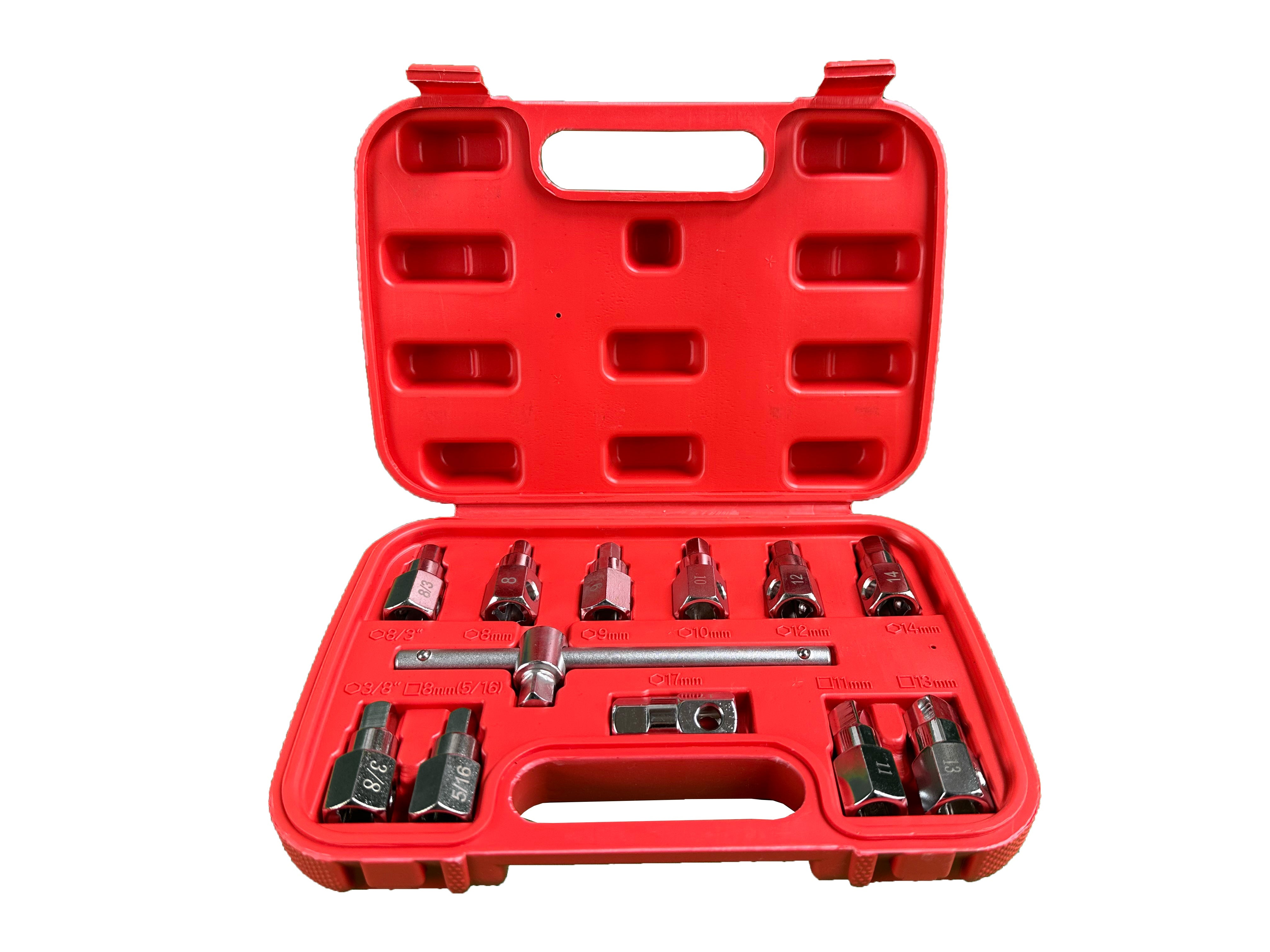 Olajleeresztő csavar kulcs készlet 12 db GEBO TOOLS