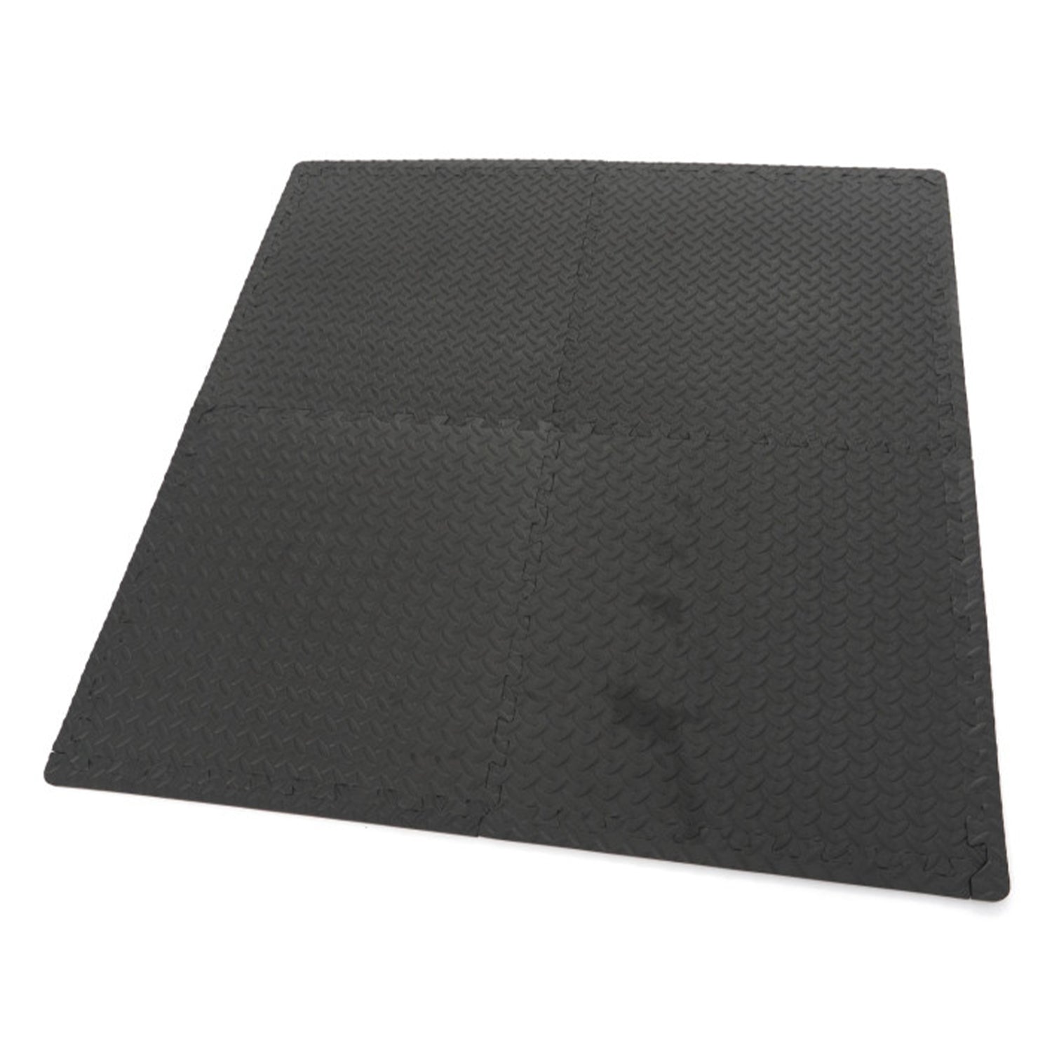 Padlóvédő puzzle habszivacs szőnyeg fekete 4 db 61x61cm HBM MACHINES