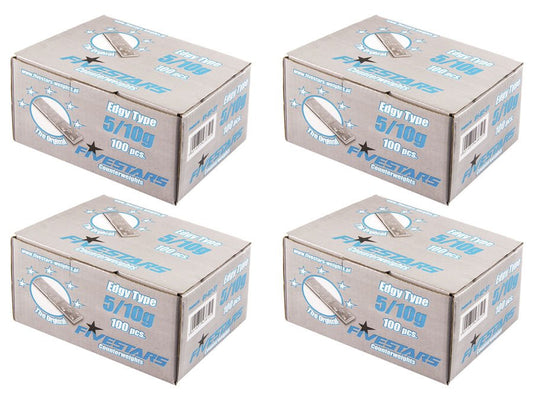 ÖNTAPADÓ CENTÍROZÓ KERÉKSÚLY KÉSZLET GUMIABRONCSOKHOZ 5/10 G 400 SÁV FIVESTARS 8 DB/SÁV