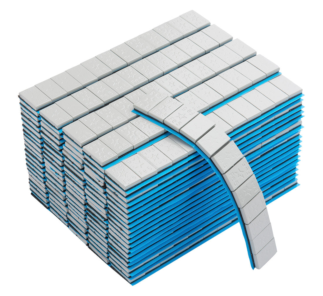 ÖNTAPADÓ CENTÍROZÓ KERÉKSÚLY KÉSZLET GUMIABRONCSOKHOZ 5 G 100 SÁV EDGY MATT SZÜRKE