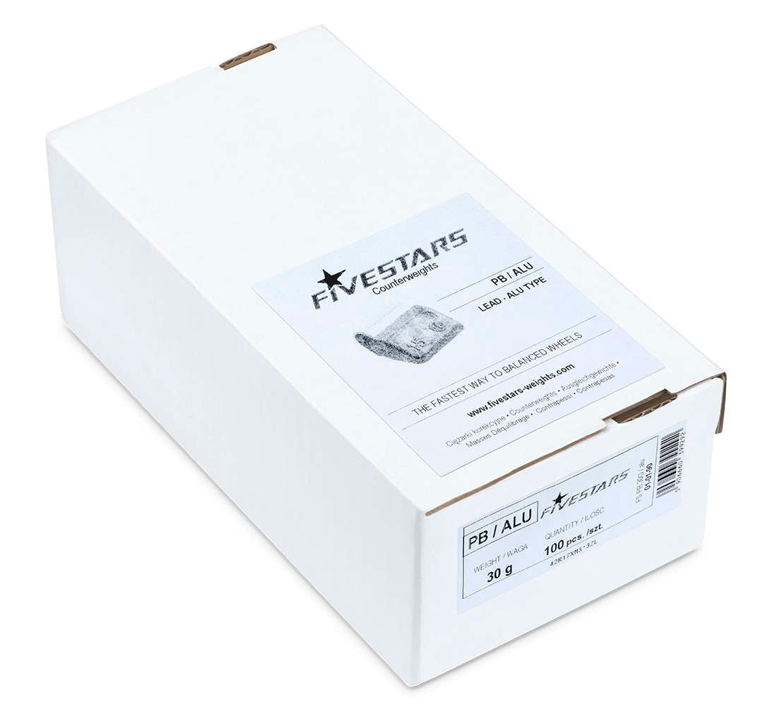 CENTÍROZÓ KERÉKSÚLY KÉSZLET ALUMÍNIUM FELNIKHEZ 30 G 100 DB