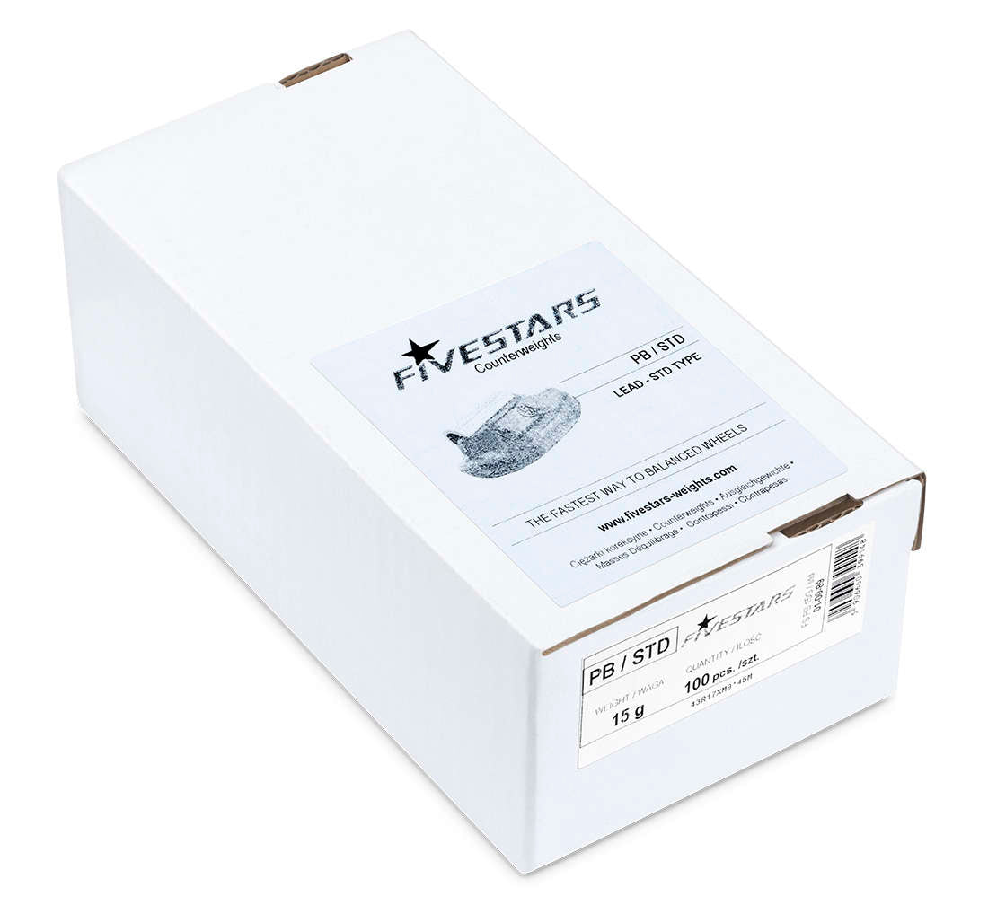 ÓLOM CENTÍROZÓ KERÉKSÚLY KÉSZLET ACÉL FELNIKHEZ 15 G 100 DB