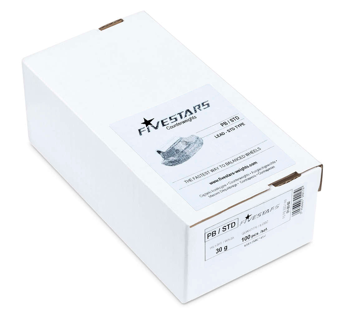 ÓLOM CENTÍROZÓ KERÉKSÚLY KÉSZLET ACÉL FELNIKHEZ 30 G 100 DB