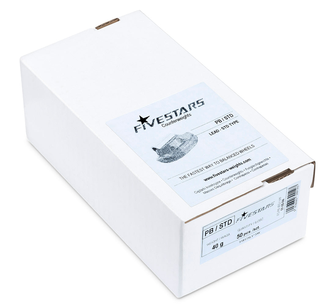 ÓLOM CENTÍROZÓ KERÉKSÚLY KÉSZLET ACÉL FELNIKHEZ 40 G 50 DB