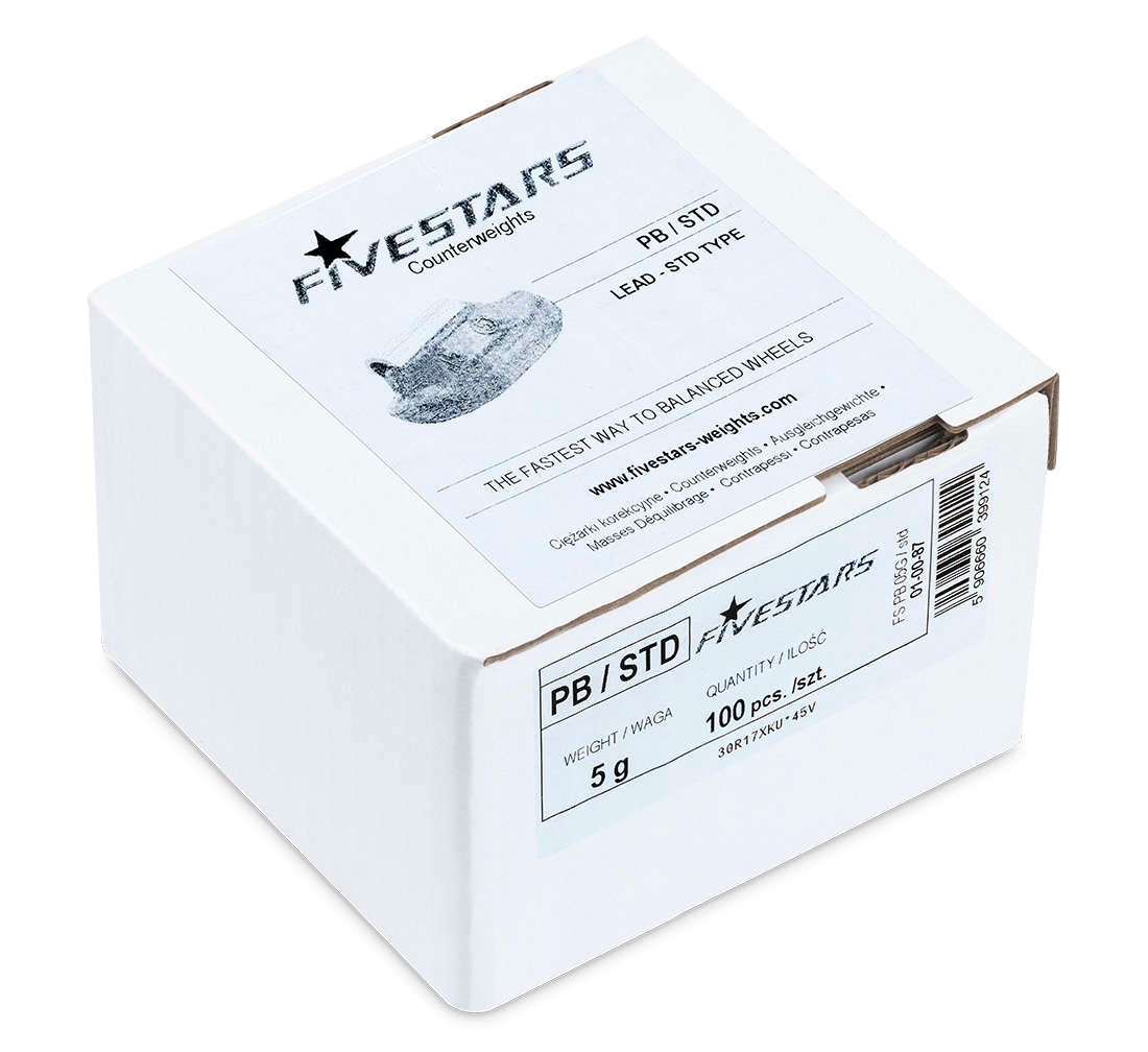 ÓLOM CENTÍROZÓ KERÉKSÚLY KÉSZLET ACÉL FELNIKHEZ 5 G 100 DB