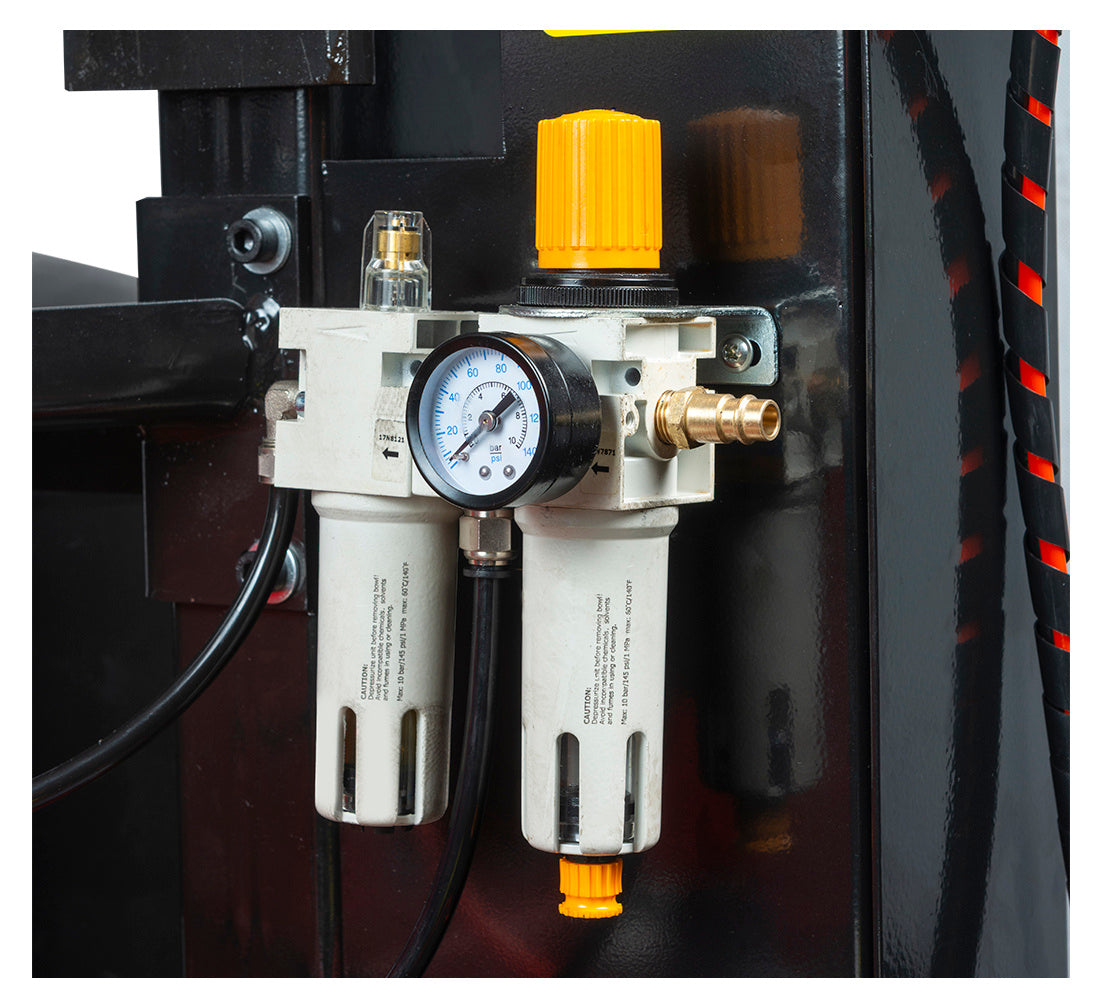 AUTOMATA GUMISZERELŐ – KERÉKSZERELŐ GÉP 12"–26” 230V BEÉPÍTETT FELFÚJÓRENDSZERREL ÉS RUNFLAT SEGÉDKARRAL