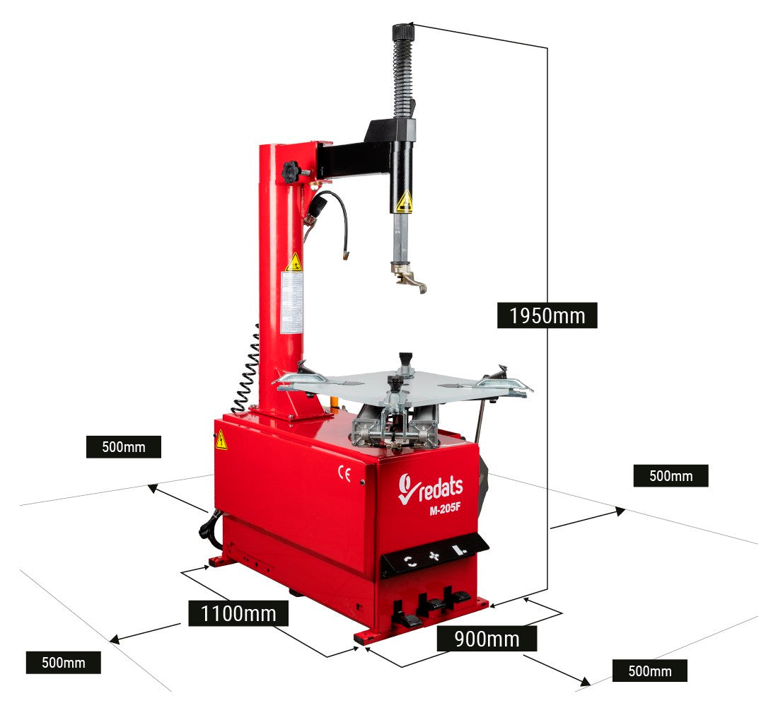 GUMISZERELŐ – KERÉKSZERELŐ GÉP REDATS 26” 230 V M-205F