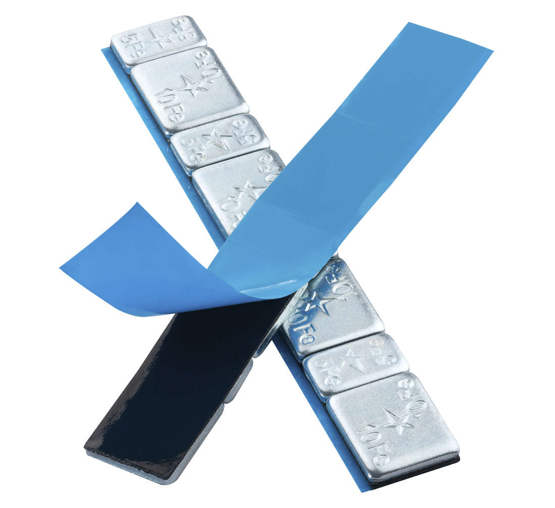 ÖNTAPADÓ CENTÍROZÓ KERÉKSÚLY KÉSZLET GUMIABRONCSOKHOZ 5/10 G 100 SÁV 8 DB/SÁV