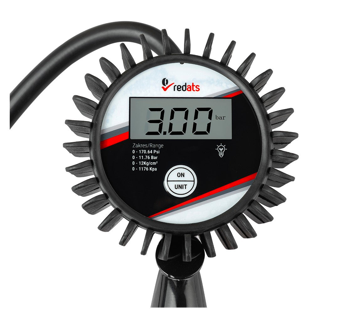 KERÉKFÚVÓ PISZTOLY MANOMÉTERREL REDATS