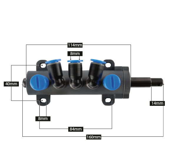 LÉGELOSZTÓ SZELEP GUMISZERELŐ – KERÉKSZERELŐ GÉPHEZ 1 TÍPUS