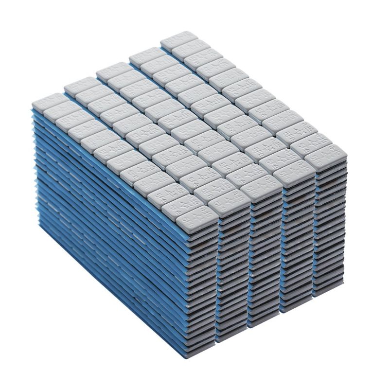 ÖNTAPADÓ CENTÍROZÓ KERÉKSÚLY KÉSZLET GUMIABRONCSOKHOZ ACÉL SZÜRKE 5 G 400 SÁV 12 DB/SÁV (25 KG)