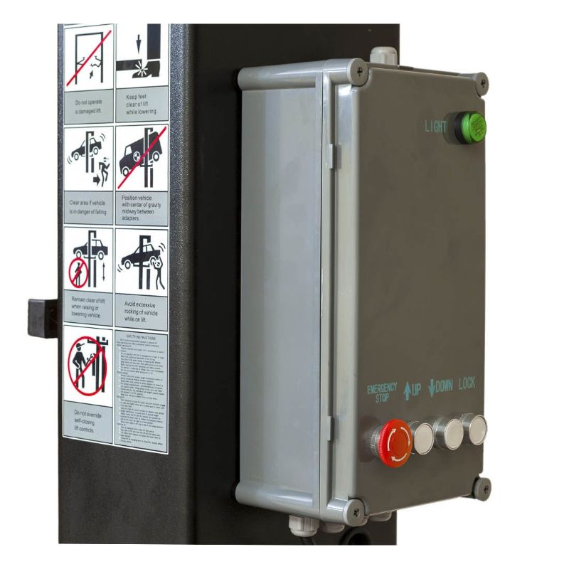 KÉTOSZLOPOS - CSÁPOS EMELŐ AUTOMATA ZÁRKIOLDÁSSAL 4 T 380 V