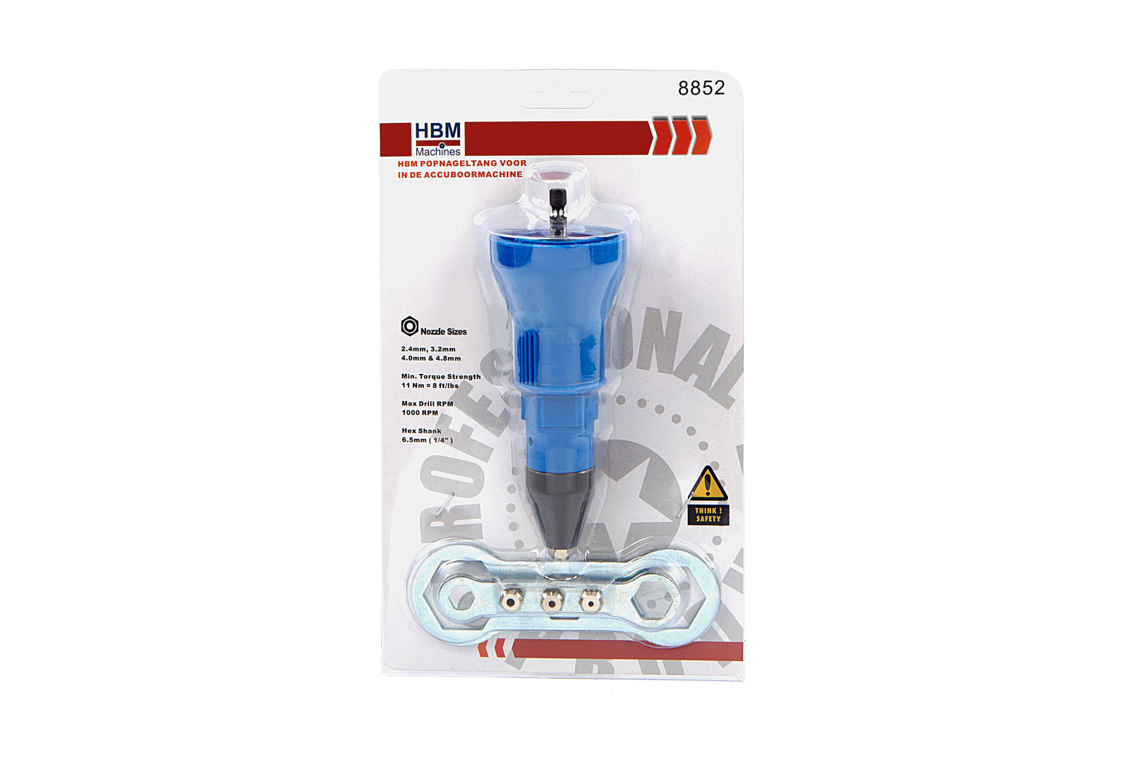 Popszegecshúzó adapter fúrógéphez HBM