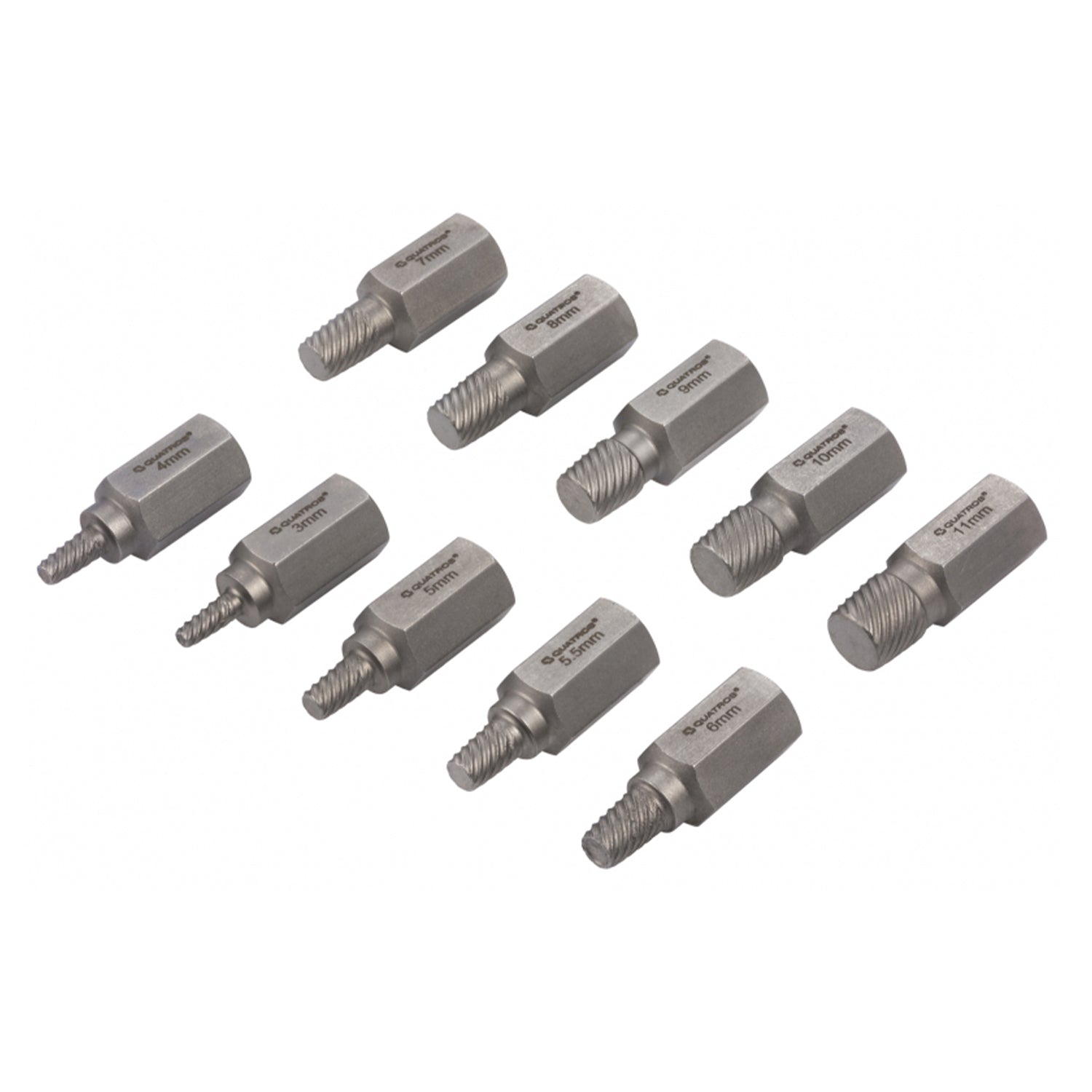 SÉRÜLT CSAVAR ELTÁVOLÍTÓ KÉSZLET 10 DB QUATROS