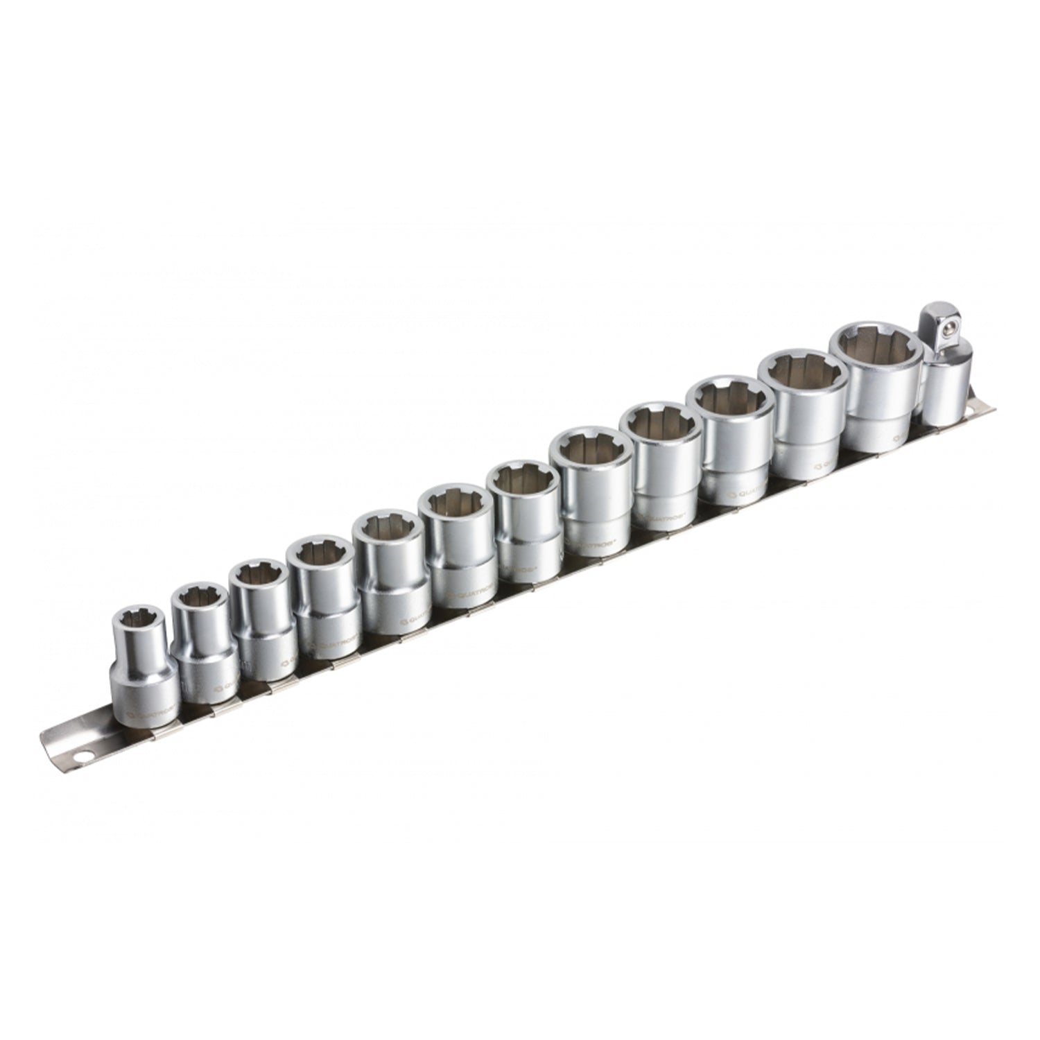 DUGÓKULCS KÉSZLET 3/8″ Cr-V 8–19 MM QUATROS