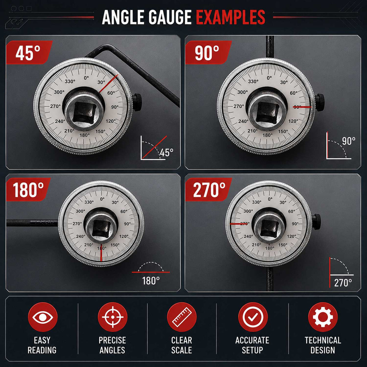 Goniométer 1/2" GEBO TOOLS