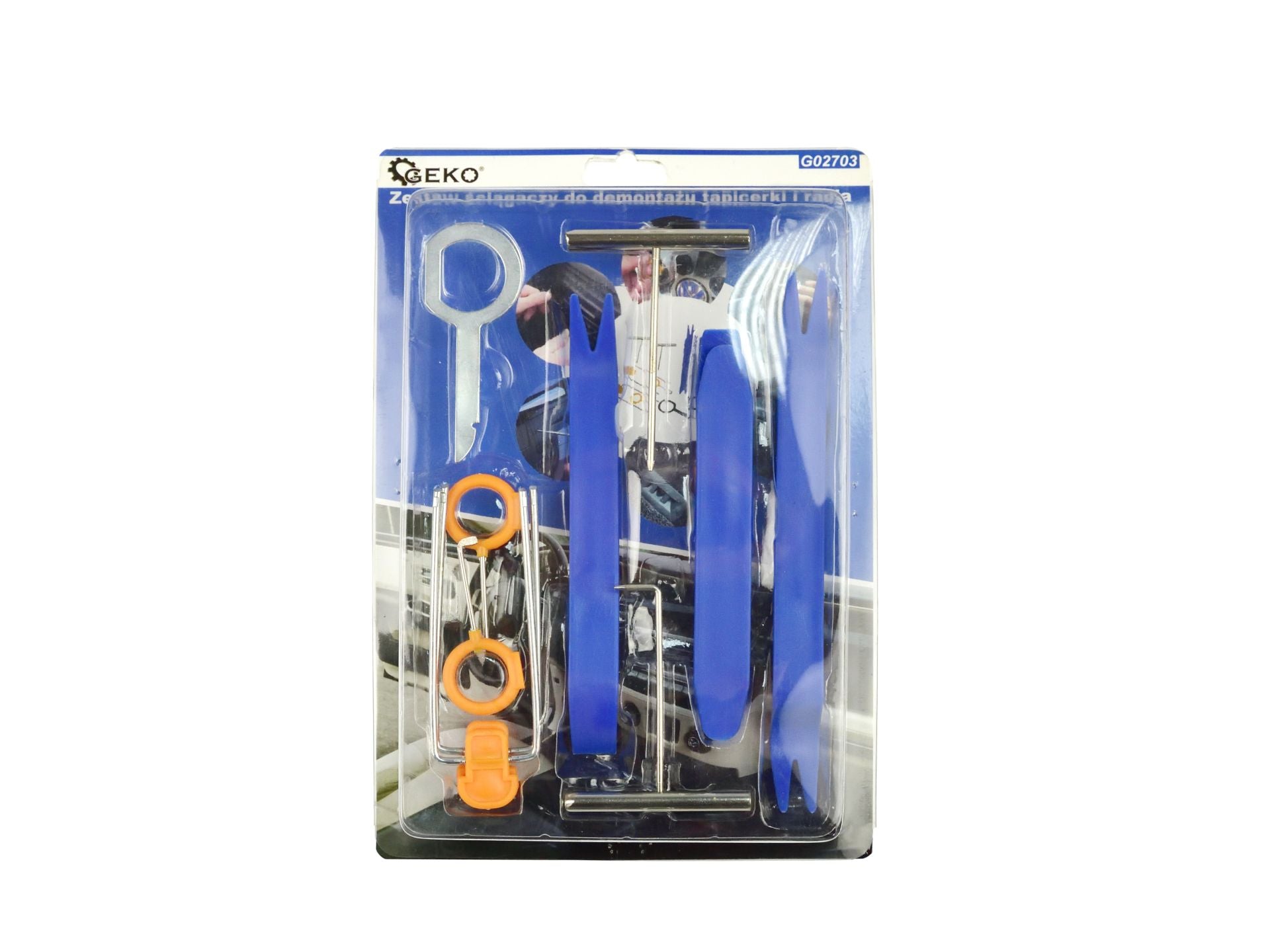 Rádió és kárpit szerelő készlet 12 db GEKO