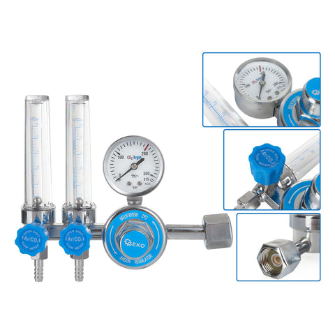 NYOMÁSSZABÁLYOZÓ DUPLA ROTAMÉTERREL CO2 / ARGON