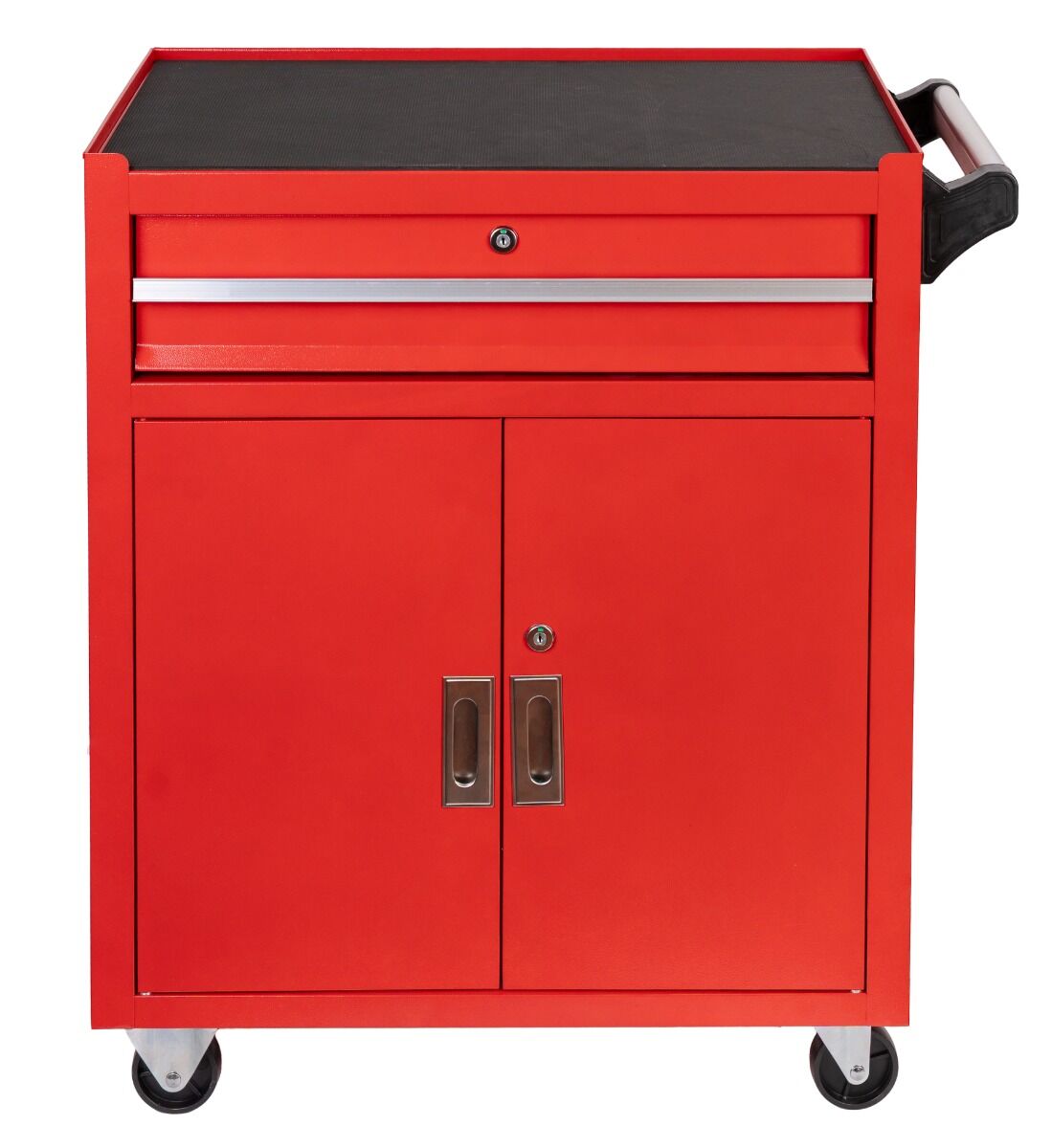 Üres szerszámos kocsi - szerszámos szekrény piros kerekekkel és fogantyúval INVENTO prémium 73 x 63 x 40 cm INVENTO
