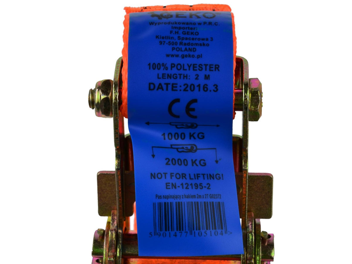 Rögzítőheveder racsnival 2m 2T 35mm