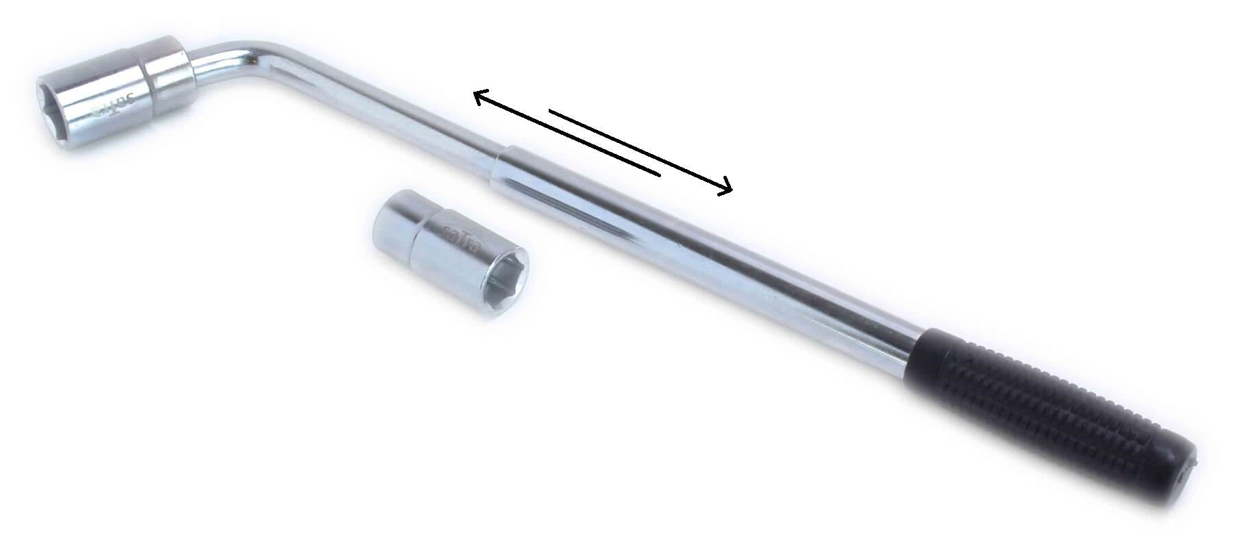 TELESZKÓPOS KERÉK KULCS 1/2" 17 X 19 MM 21 X 23 MM 34-48 CM