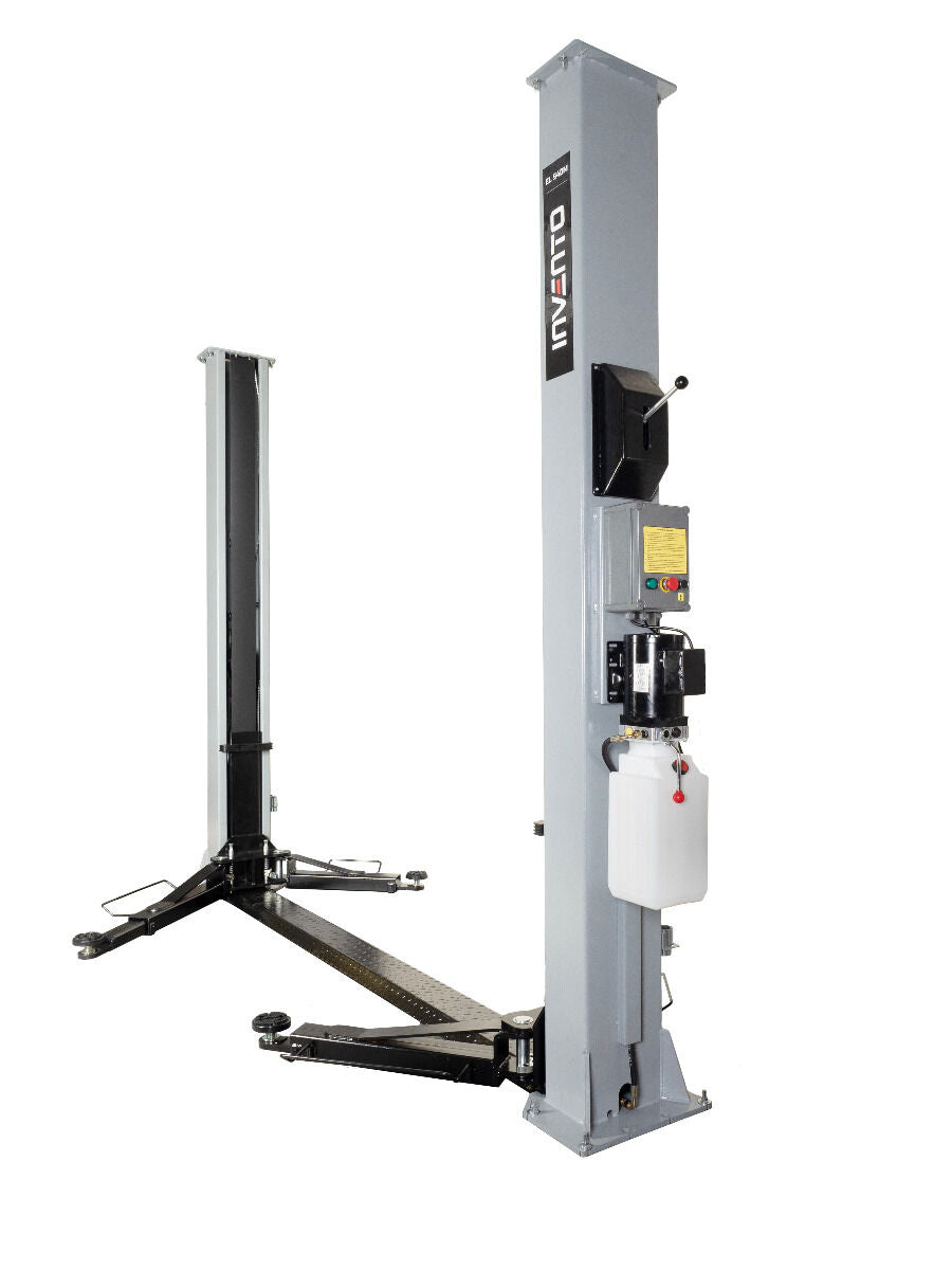 KÉTOSZLOPOS - CSÁPOS EMELŐ KÉZI ZÁRKIOLDÁSSAL 4 T 380 V INVENTO EL S40M + INGYEN OLAJ