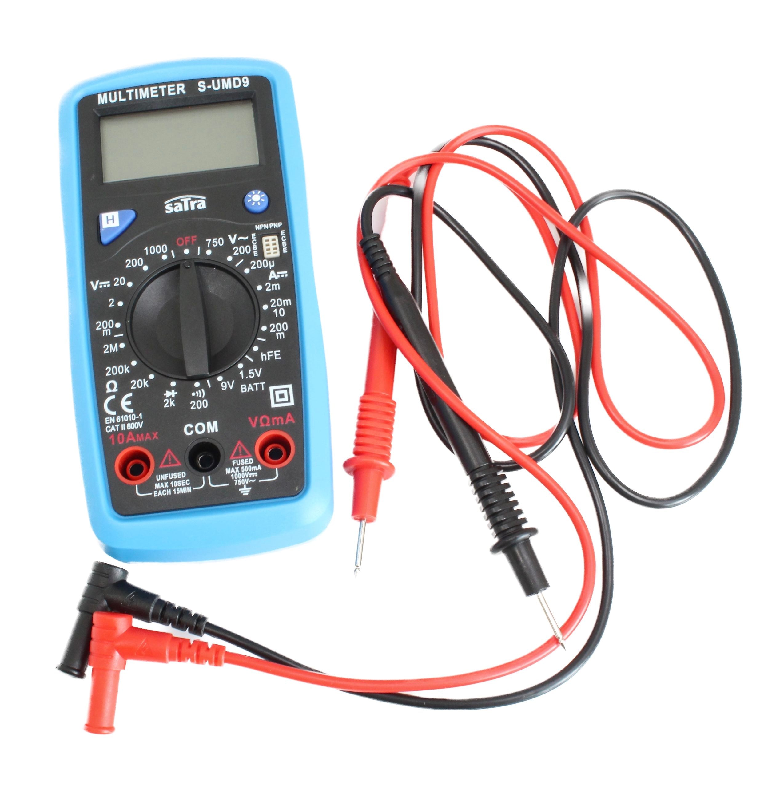 Satra digitális multiméter ac 200-750v dc 200mv-200ma 200ua-200ma