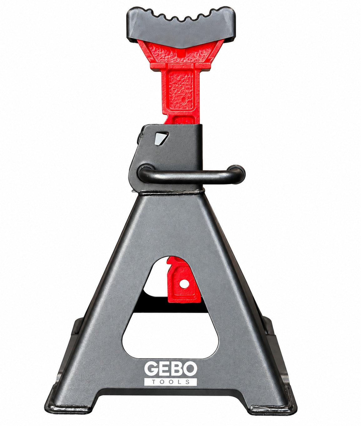 Tartóbak készlet 2 db 6 t 39-60 cm dupla biztosítóval és autóküszöb védő gumi tamponnal GEBO TOOLS