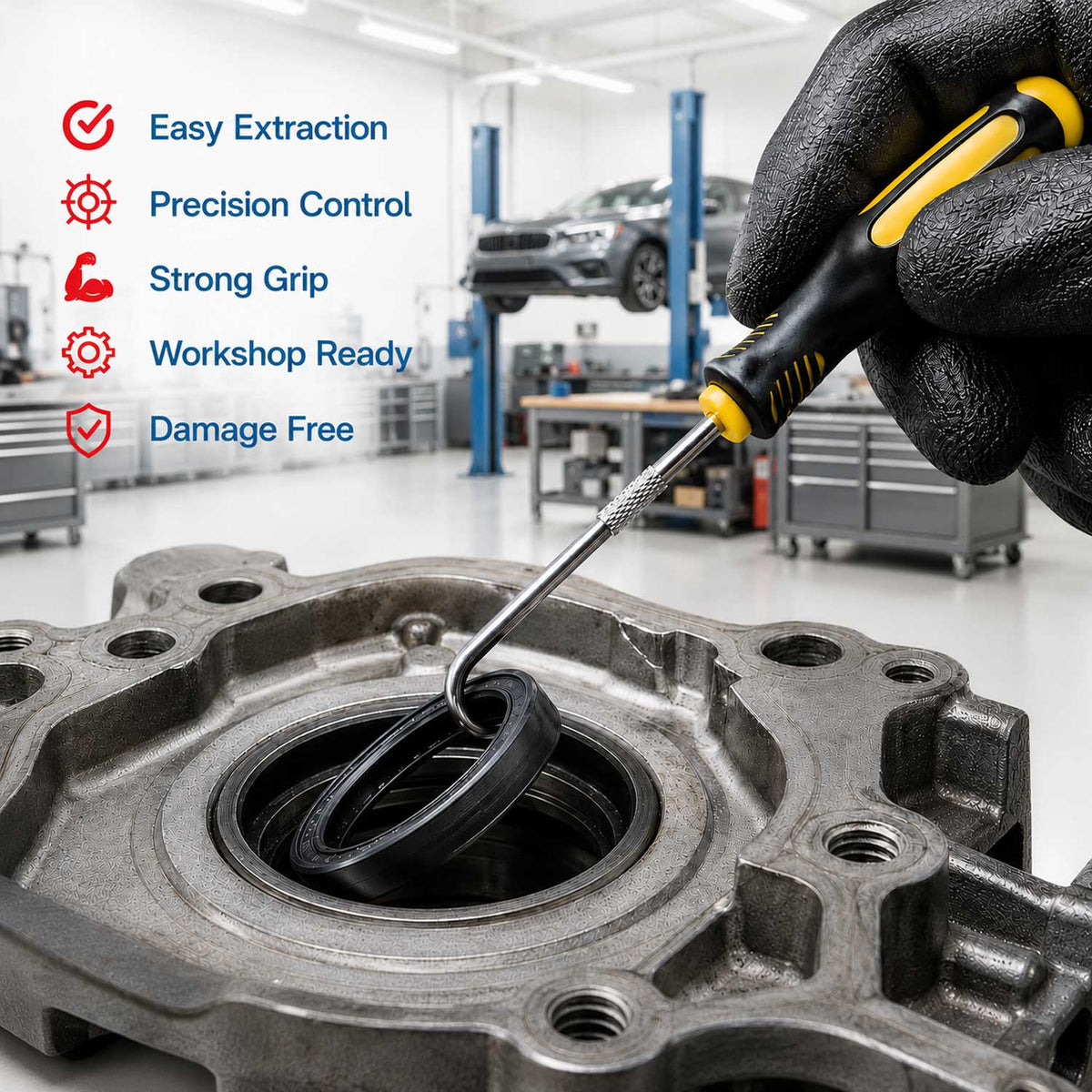 Tömítés eltávolító kampó készlet 4 db GEBO TOOLS