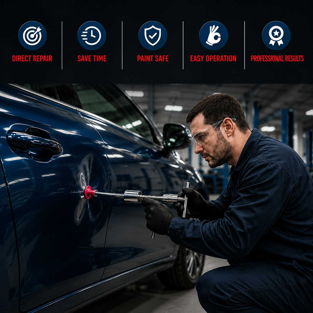 Horpadásjavító készlet könnyű ütésekhez GEBO TOOLS