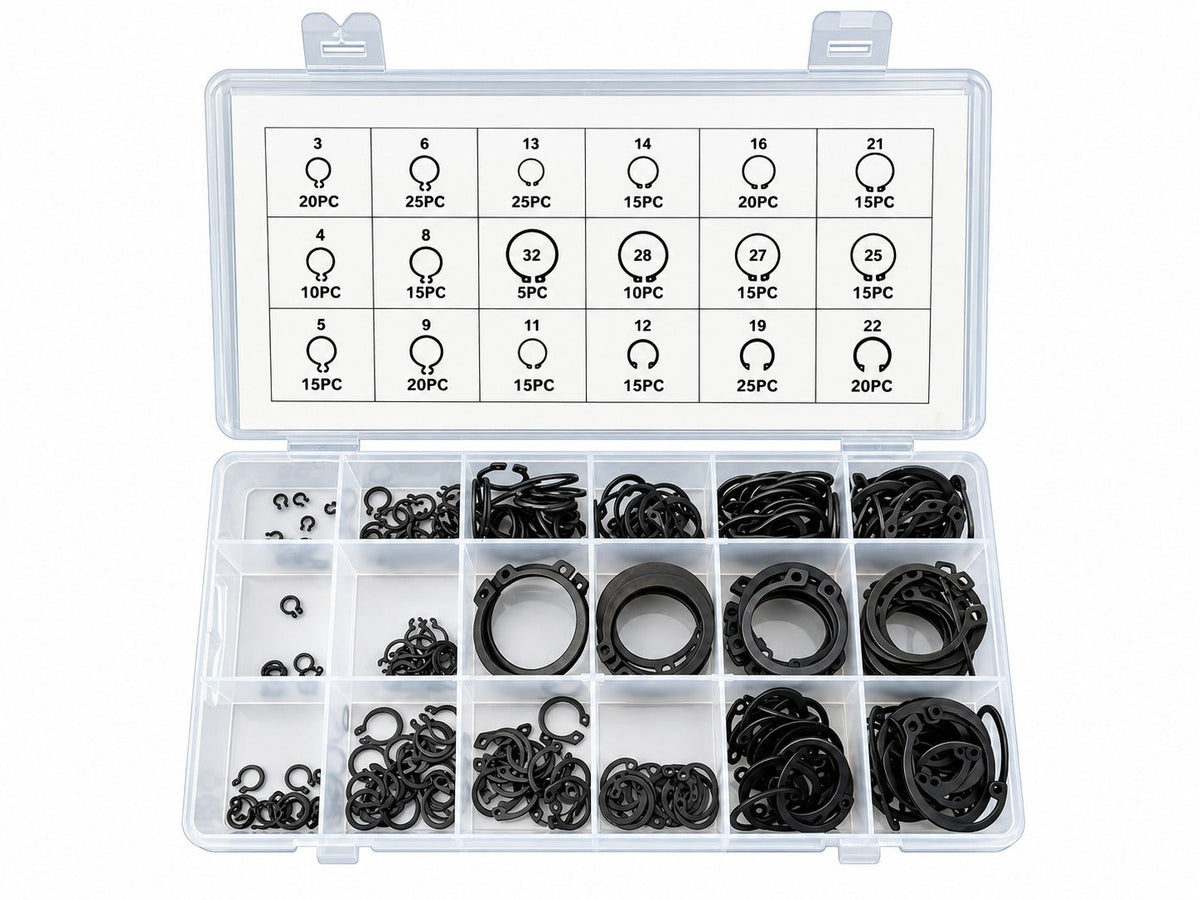 Külső SEEGER biztosíték készlet 300 db GEBO TOOLS