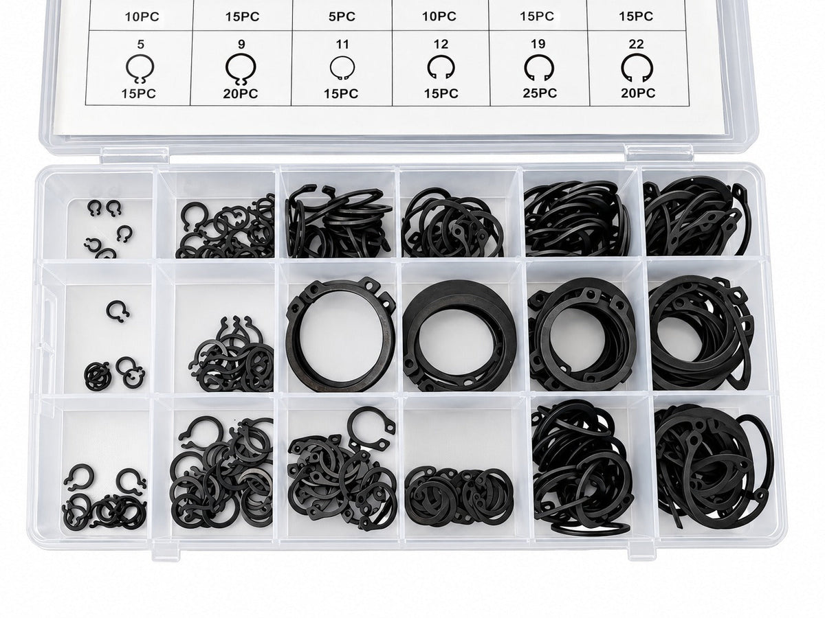 Külső SEEGER biztosíték készlet 300 db GEBO TOOLS