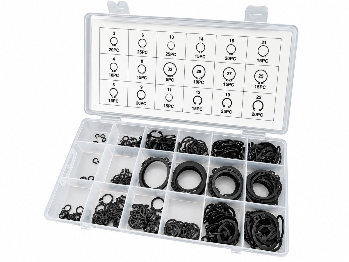 Külső SEEGER biztosíték készlet 300 db GEBO TOOLS
