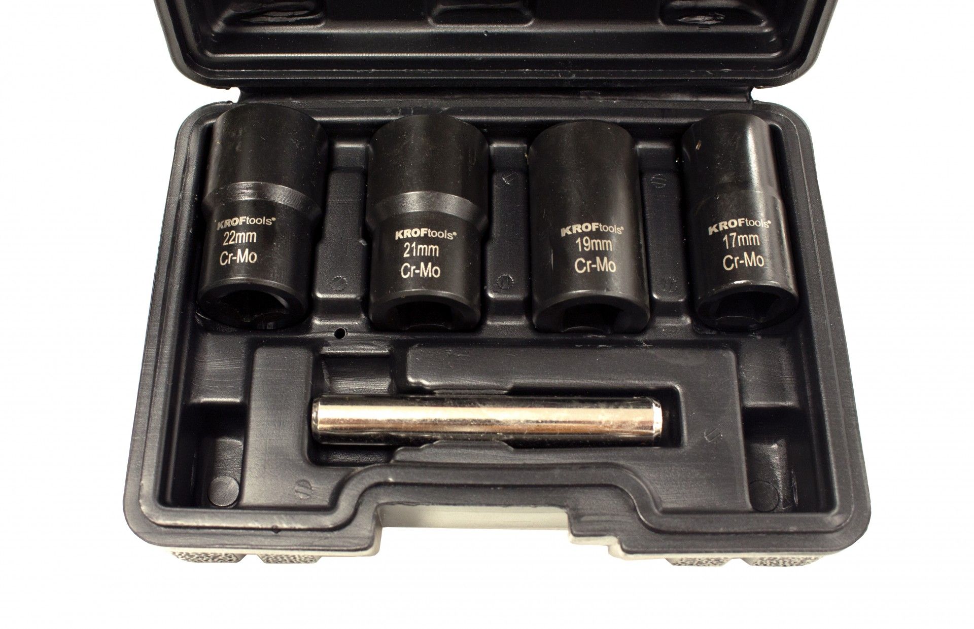 Sérült csavar eltávolító dugókulcs készlet 1/2" 5db 17-22mm KROFTOOLS