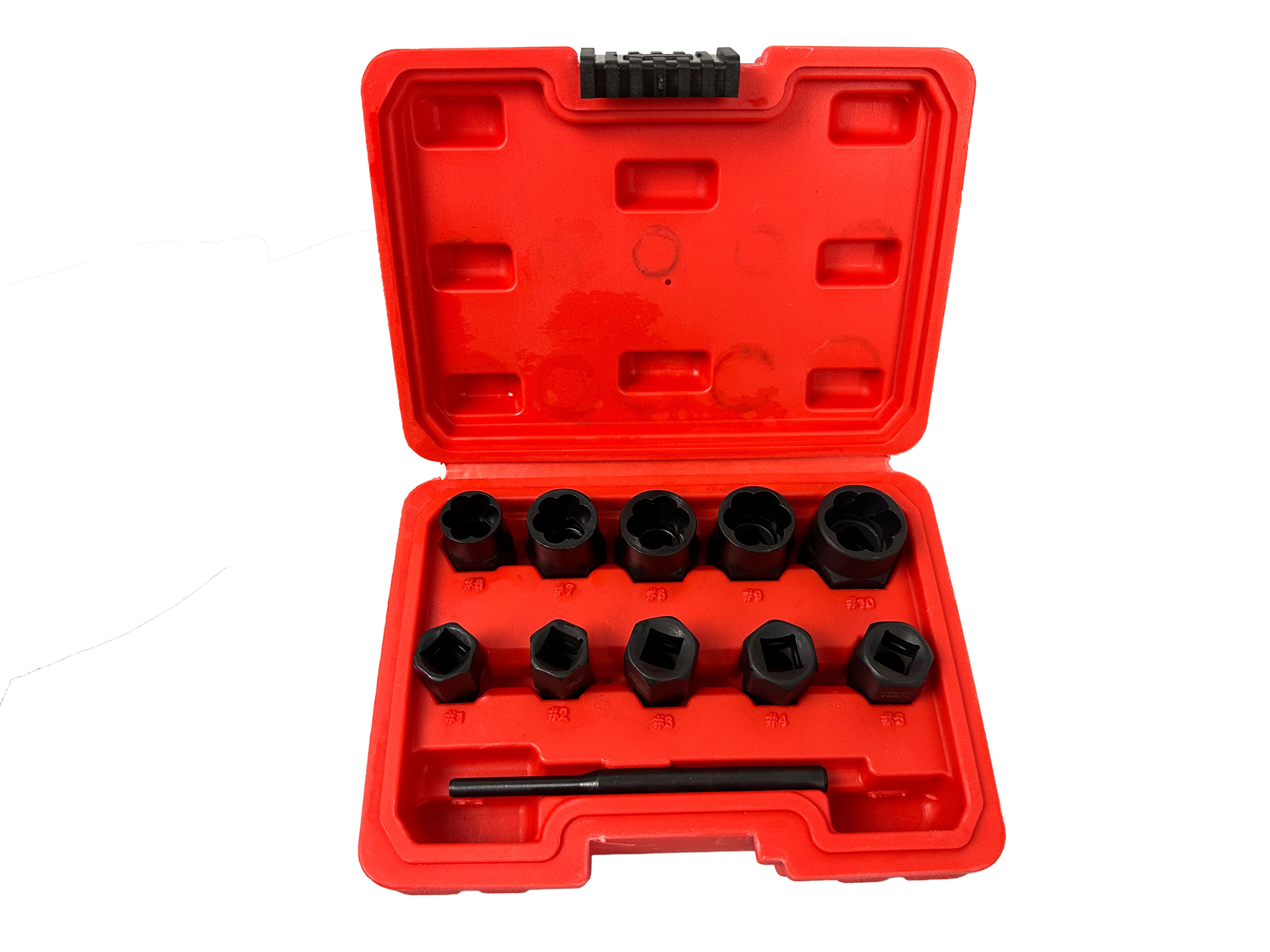 Sérült csavar eltávolító dugókulcs készlet 9-19 mm 11 db GEBO TOOLS