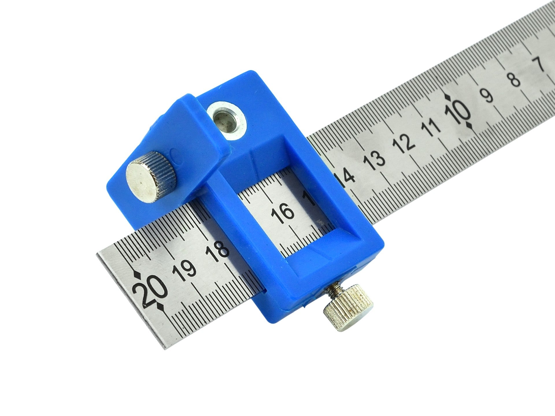 KÖZPONTOSÍTÓ ÉS FÚRÓ SABLON VONALZÓ 410 X 300 MM